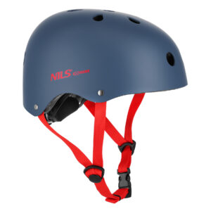 MTW001-1 KASK SZARO-CZERWONY ROZM. L(58-61CM) NILS EXTREME