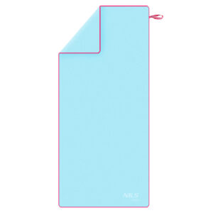 NAR13 JASNONIEBIESKI RĘCZNIK Z MIKROFIBRY 200X90 cm NILS AQUA