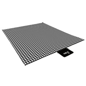 NC2311 KOC PIKNIKOWY BIAŁO-CZARNY 200x200 CM PE + ALU NILS CAMP