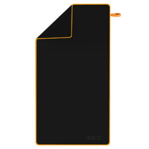 NCR12 RĘCZNIK Z MIKROFIBRY CZARNY 180x100 cm NILS