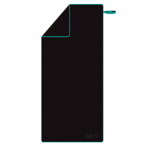 NCR13 CZARNY RĘCZNIK Z MIKROFIBRY 200X90 cm NILS