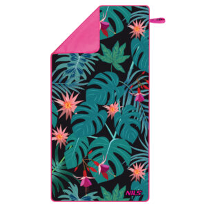 NCR14 RĘCZNIK Z MIKROFIBRY LIŚCIE 160x80 cm NILS