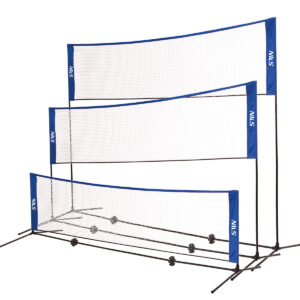NT7111 3w1 SIATKA MULTIFUNKCYJNA BADMINTON+TENIS+SIATKÓWKA POKROWIEC PEŁNY NILS