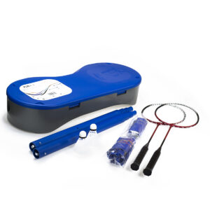 ZSB2 ZESTAW 2w1 SIATKA DO BADM. + TENIS ZIEMNY + 2 RAKIETY + 2 LOTKI + WALIZKA NILS