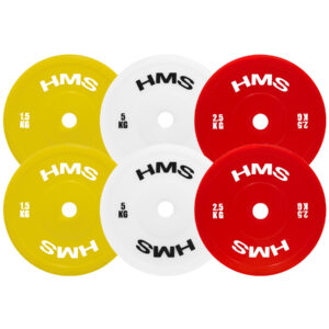 TPP05 (2 x 5.0 KG) WHITE TALERZ OLIMPIJSKI TECHNICZNY PE 2 x 5.0 KG HMS