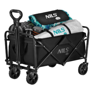 NC4306 WÓZEK TURYSTYCZNY SKŁADANY CZARNY 70L NILS CAMP