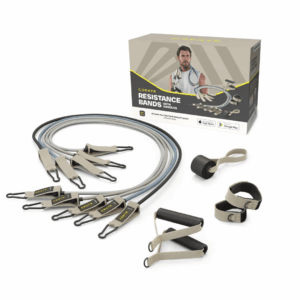 Zestaw Centr CTB Resistance Bands - 5 gum oporowych, 2 uchwyty, 1 kotwica do drzwi, 2 paski na kostki (CTB)