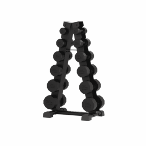 Zestaw Hantli Centr 6 par 108kg (4-14kg) ze stojakiem A-Frame Rack
