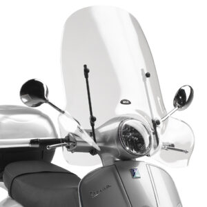 GIVI 104A – SZYBA PRZEŹROCZYSTA (51,5Hx69,5W) PIAGGIO Vespa LX 50-125-150 (05 > 14) / Vespa GTS 125-300 Super (08 > 16) (WYMAGA A104A)