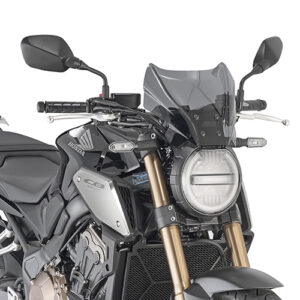 GIVI 1173S – SZYBA DYMIONA 22 x 31 cm (H x W) / POTRZEBNY KIT - HONDA CB 650 R (19) / BENELLI 502 / CFMOTO
