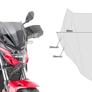 GIVI 1176A – SZYBA DYMIONA 28 x 36,5 cm (H x W) /POTRZEBNY KIT A1176A - HONDA CB 500 F (19)