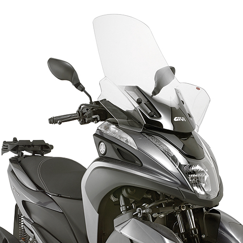 GIVI 2120DT – SZYBA PRZEZROCZYSTA (74H X 63 W) / POTRZEBNY D2120KIT - YAMAHA TRICITY 125 (14 > 15)