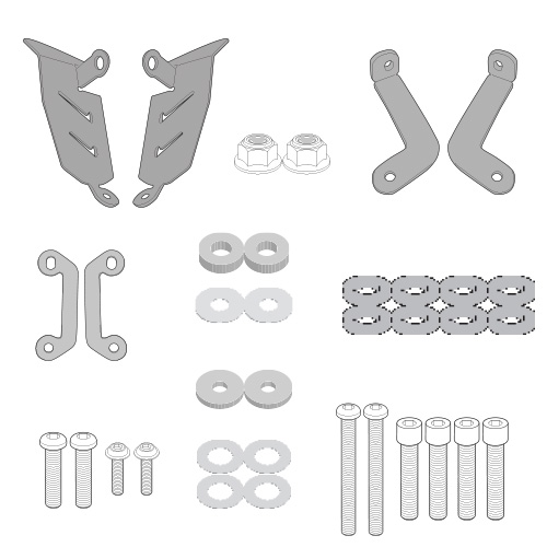 GIVI 2140KIT – zestaw montażowy uchwytu TE2140 do Yamaha MT-07