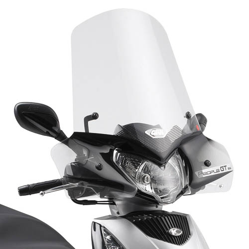 GIVI 443A — przezroczysta szyba na Kymco People GTi; mocowanie A443A sprzedawane oddzielnie