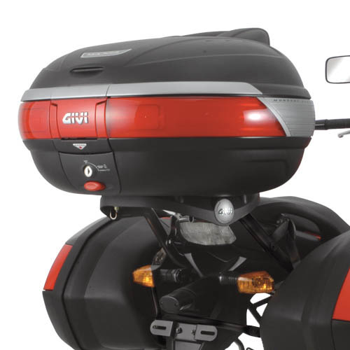 GIVI 447FZ — stelaż zamontowany na Kawasaki Versys 650; kufer i płyta nie są dołączone