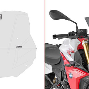 GIVI 5139S – szyba dymiona 29 × 31 cm do BMW F 900 R