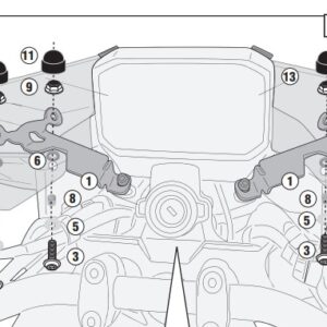 GIVI A1200A – MOCOWANIE SZYBY 2166A