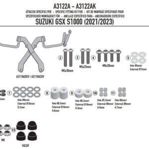 GIVI A3122A – MOCOWANIE SZYBY 3122S