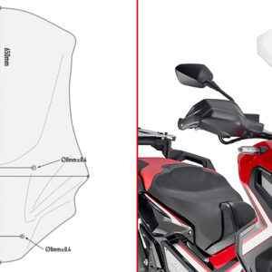 GIVI D1156ST – SZYBA PRZEZROCZYSTA 65 X 40 cm (H X W) - HONDA X-ADV 750 (2017)