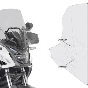 GIVI D1171S – SZYBA DYMIONA 46 x 45 cm (H x W) - HONDA CB 500 X (19)