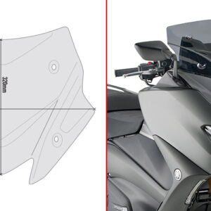 GIVI D2147B – SZYBA DYMIONA NISKA- YAMAHA T-MAX 560 (20)