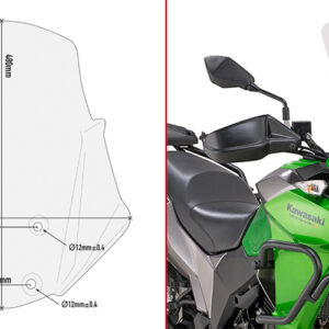 GIVI D4121ST – SZYBA PRZEZROCZYSTA - KAWASAKI Versys-X 300 (17 > 18)