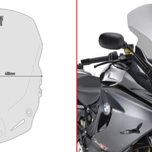 GIVI D5109S – SZYBA DYMIONA 58 x 40 (H x W) - BMW F 800 GT (13 > 15)