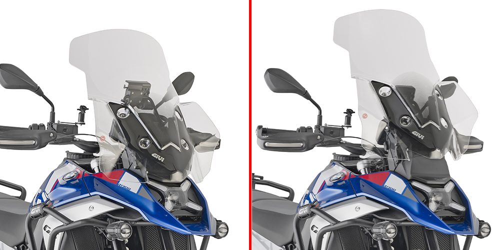 GIVI D5144ST – SZYBA PRZEZROCZYSTA 65 x 54 cm (H x W) - BMW R1300GS (2024) (WERSJA BEZ RADARU)