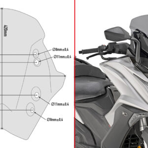 GIVI D6110S – SZYBA DYMIONA KYMCO AK 550 (17)