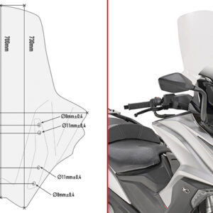 GIVI D6110ST – SZYBA PRZEZROCZYSTA KYMCO AK 550 (17)