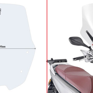 GIVI D6113ST — produkt lub ilustracja montażu; motocykl i dodatkowe wyposażenie sprzedawane osobno
