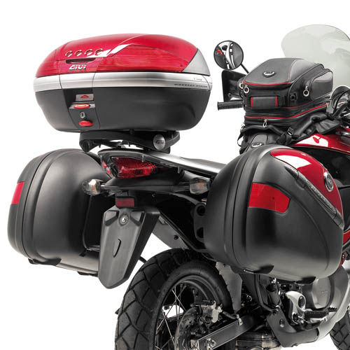 GIVI E225 – (WYCOFANY) STELAŻ KUFRA CENTRALNEGO Z PŁYTĄ MONOKEY - XL 700V TRANSALP (08 > 13)
