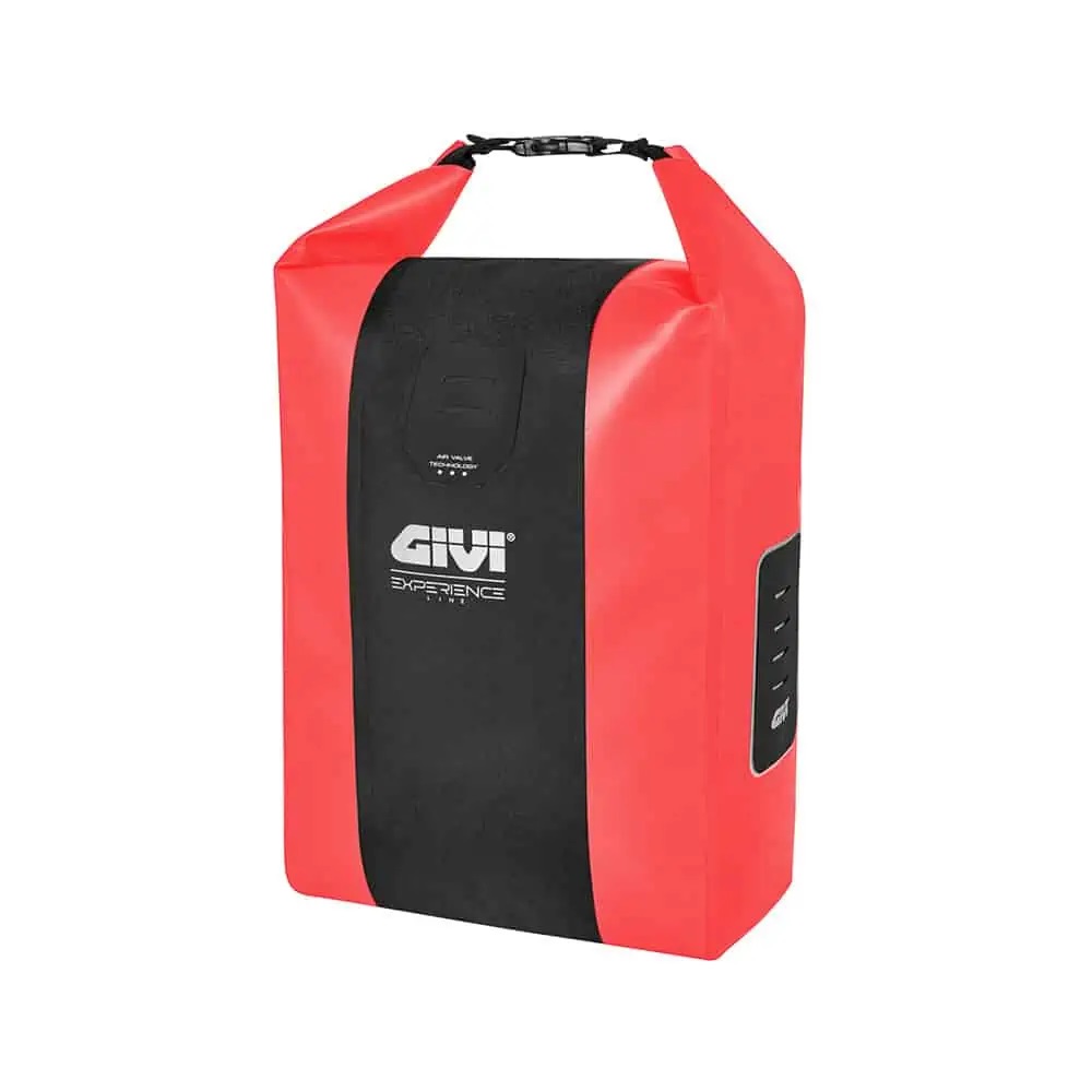 GIVI EX01RS – (WYCOFANY - DO WYCZERPANIA) ROWEROWA WODOSZCZELNA SAKWA BOCZNA JUNTER (1 X 20L) CZERWONA