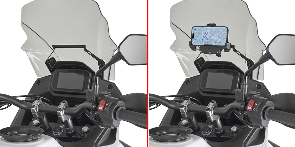 GIVI FB1201 – POPRZECZKA DO MONTAŻU GPS / SMARTPHONE - HONDA XL 750 Transalp (23)
