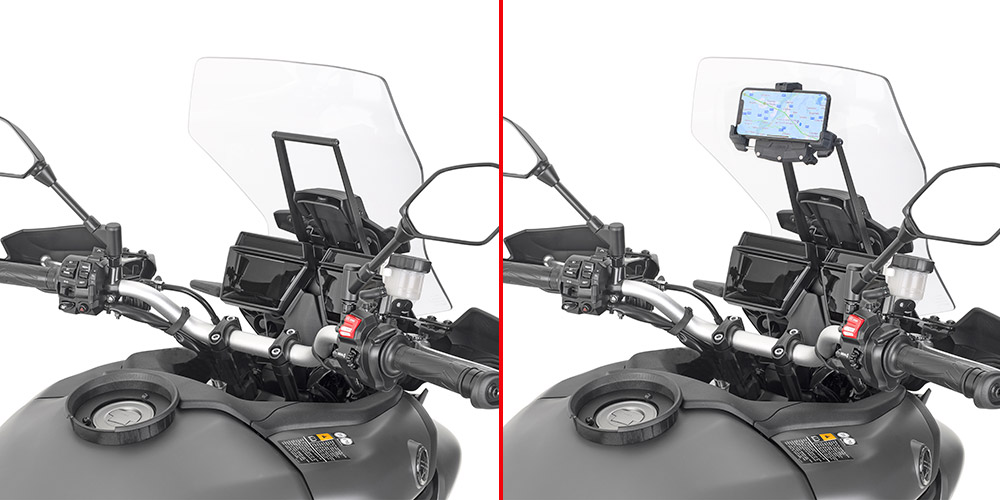 GIVI FB2159 – POPRZECZKA DO MONTAŻU GPS / SMARTPHONE - YAMAHA TRACER 9 / TRACER 9 GT (21 >24) / NA PASUJE DO WERSJI GT+