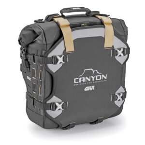 GIVI GRT727 – SAKWA WODOSZCZELNA OFF-ROAD / ENDURO (1X25LT) WPINANA W STELAŻ PLOS_CAM, ZAPINANE NA KLUCZ (MOCOWANIE TYPU MONOKEY CAM SIDE) MODEL CANYON