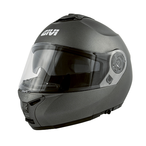 GIVI HX20BG76856 – KASK X.20 EXPEDITION SOLID - SZCZĘKOWY Z BLENDĄ - SZARY MAT ROZMIAR S / 56