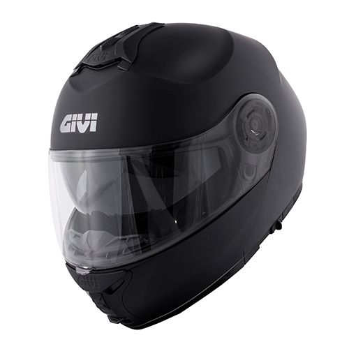 GIVI HX21SN90060 – KASK X.21 EVO BASIC- SZCZĘKOWY Z BLENDĄ - CZARNY MAT ROZMIAR L / 60