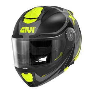 GIVI HX27FDMBY63 – KASK X.27 DIMENSION - SZCZĘKOWY Z BLENDĄ - CZARNY Z GRAFIKĄ FLUO ROZMIAR XXL / 63