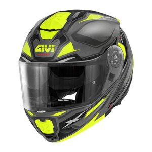 GIVI HX27FSEBF54 – KASK X.27 SECTOR - SZCZĘKOWY Z BLENDĄ - SZARY Z GRAFIKĄ RÓŻ ROZMIAR XS / 54