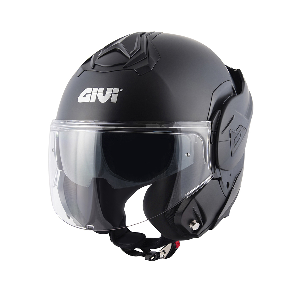 GIVI HX30BN90061 – KASK X.30 BACK - SZCZĘKOWY Z BLĘDĄ I SZCZĘKĄ PRZESUWANĄ DO TYŁU - CZARNY MAT - ROZMIAR XL / 61