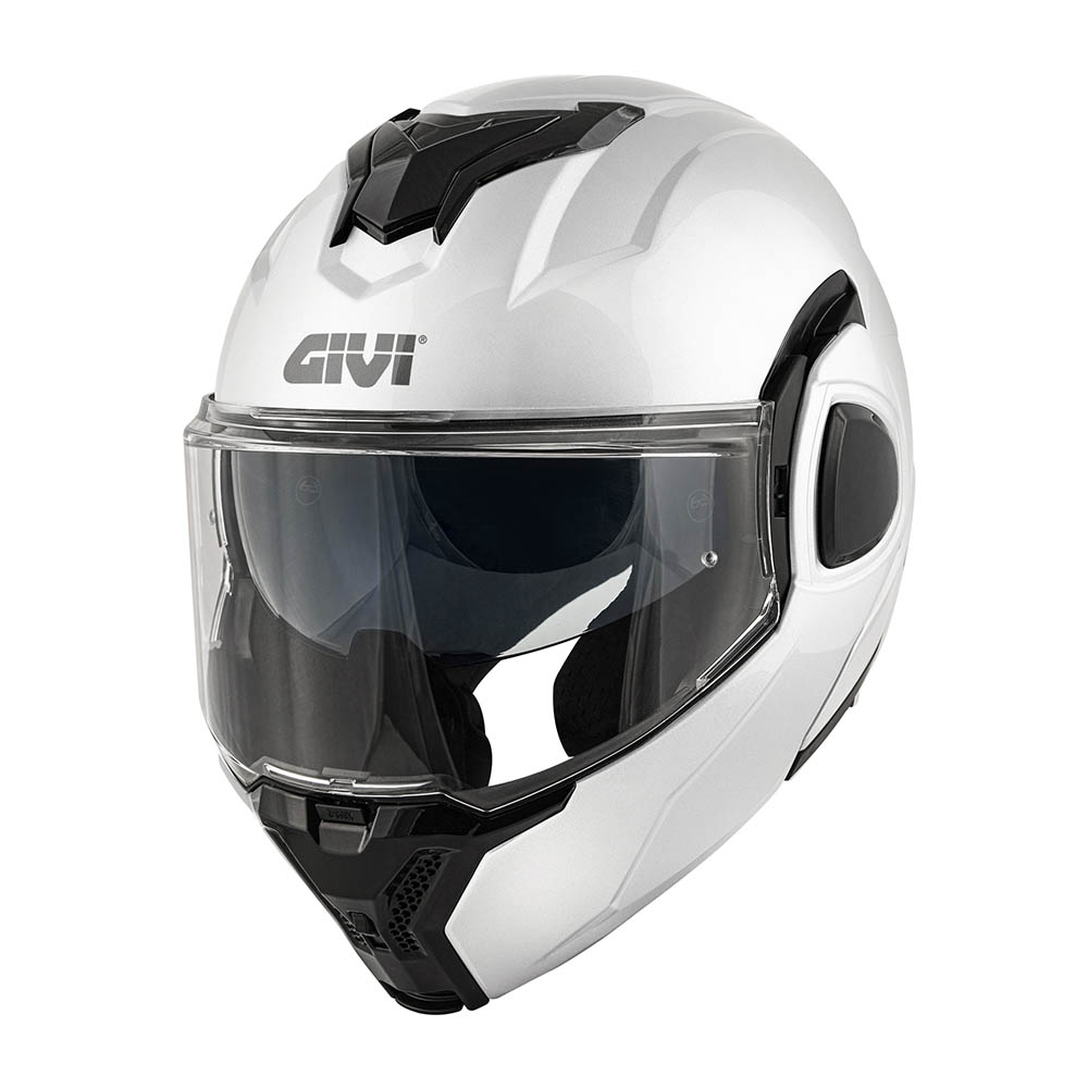 GIVI HX36SB91060 – KASK X.36 FIBER - SZCZĘKOWY Z BLĘDĄ I SZCZĘKĄ PRZESUWANĄ DO TYŁU - BIALY - ROZMIAR L / 60