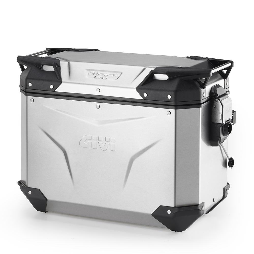 GIVI OBKEV44AAR – KUFER BOCZNY TREKKER OUTBACK EVO SMART ANODYZOWANY (PRAWY 44LTR) - (WKŁADKĘ SLR... NALEŻY DOKUPIĆ DODATKOWO)