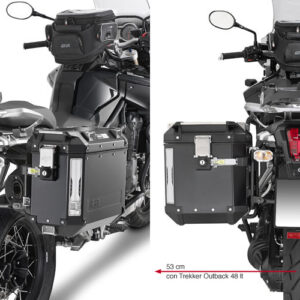 GIVI PL6408CAM – STELAŻ KUFRÓW BOCZNYCH OUTBACK - TRIUMPH TIGER EXPLORER 1200 (12 > 18)