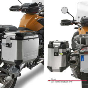 Stelaż GIVI PL684CAM z kuframi Trekker Outback na BMW R 1200 GS