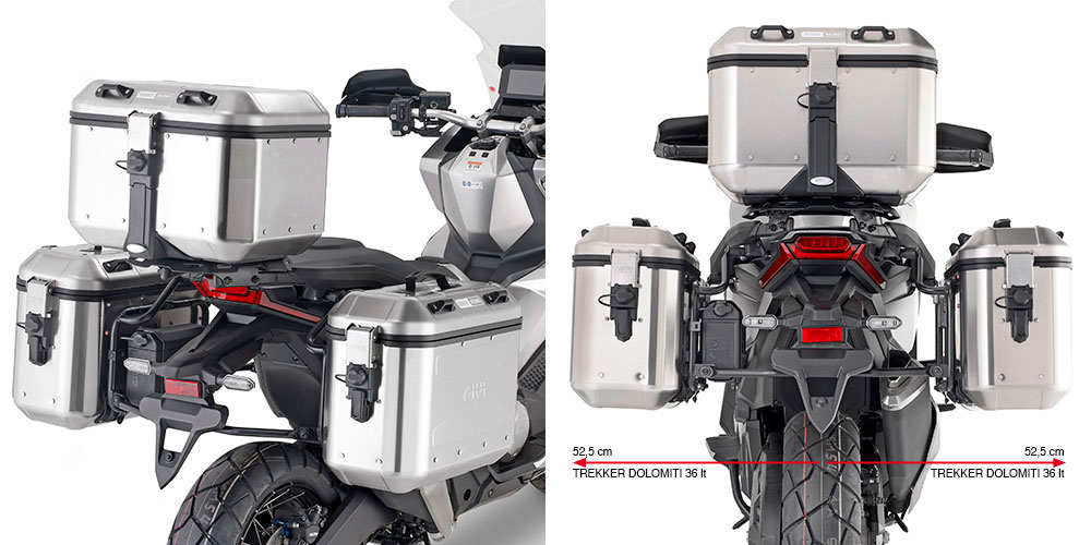 GIVI PLO1188MK — zdjęcie produktu lub ilustracja montażu; motocykl, kufry i pozostałe wyposażenie nie są częścią tego akcesorium