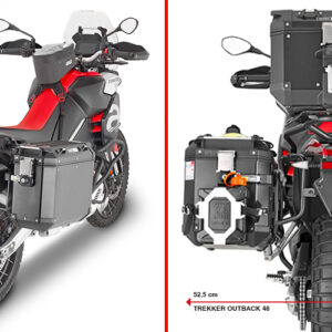 GIVI PLO6710CAM – STELAŻ KUFRÓW BOCZNYCH ONE-FIT CAM - APRILIA > TUAREG 660 (21 > 24)