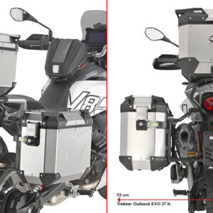 GIVI PLO8209CAM – STELAŻ KUFRÓW BOCZNYCH ONE-FIT CAM - MOTO GUZZI V85 TT (24)