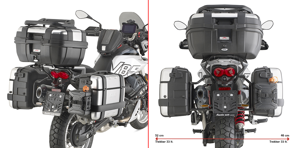 GIVI PLO8209MK – STELAŻ KUFRÓW BOCZNYCH ONE-FIT MONOKEY - MOTO GUZZI V85 TT (24)