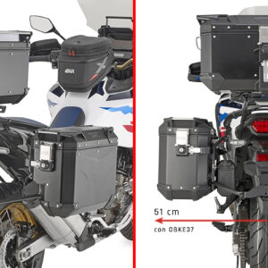 GIVI PLOS1178CAM – STELAŻ KUFRÓW BOCZNYCH OUTBACK EVO - HONDA CRF1100L AFRICA TWIN (20-23) - (UWAGA NA KUFRY - PRAWY WCIĘTY)